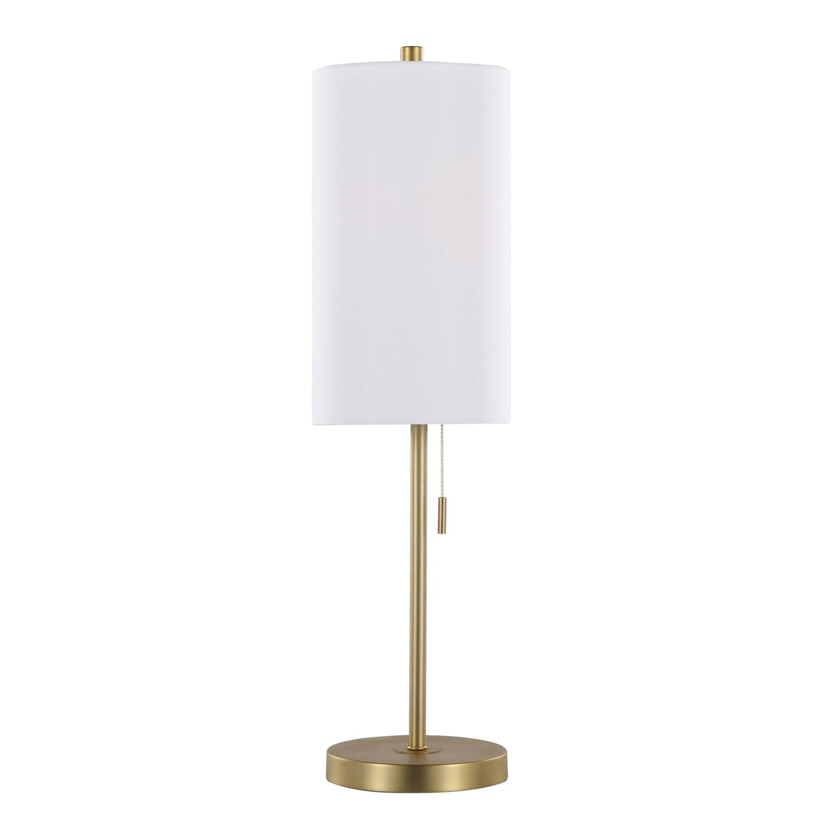 Gold & White Table Lamps - Set of 2 with USB Port