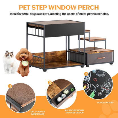 Pet Step Window Perch - Bunk Beds for Dogs & Cats