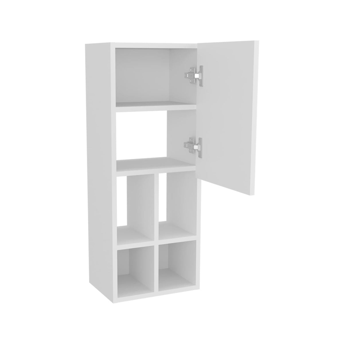 White Wall Mounted Bathroom Storage Cabinet