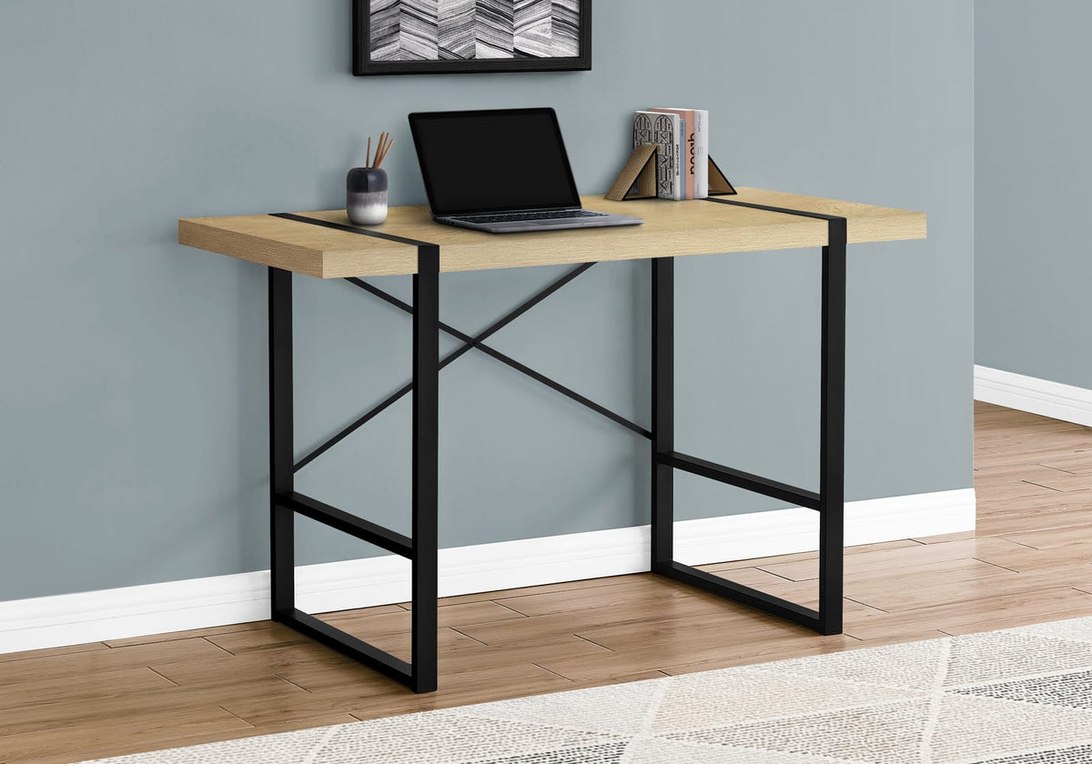 Industrial Computer Desk - 48" Natural Laminate
