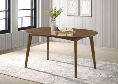 Thomson Dark Walnut Extension Leaf Dining Table - Seats 6