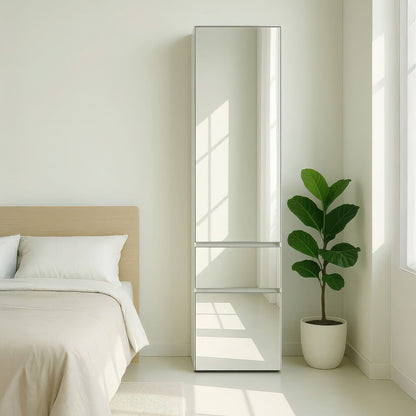White Wood Modular Closet Cabinet - 70.9" Wide for Bedroom