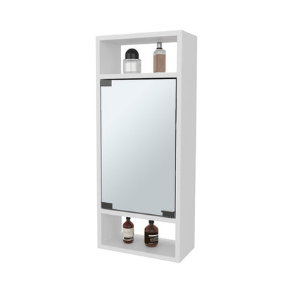 Modern Wall-Mounted Bathroom Cabinet with Mirror Storage