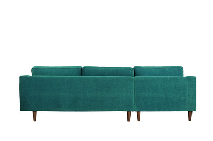 ANDERSON LAF Sectional - Blue Upholstered Sofa, 105" Wide