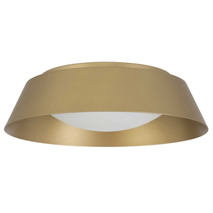 Antique Brass LED Flush Mount Ceiling Light 15 Inch