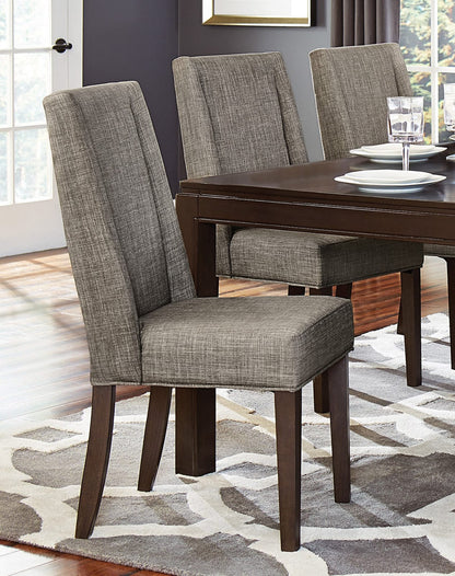 Dark Brown 5 Piece Dining Set with Extension Table