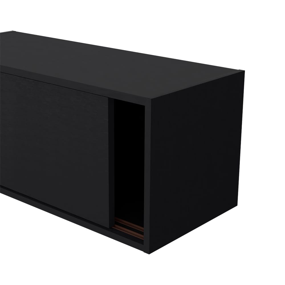 Black Wall Cabinet Bliss - Office Storage for Home Office