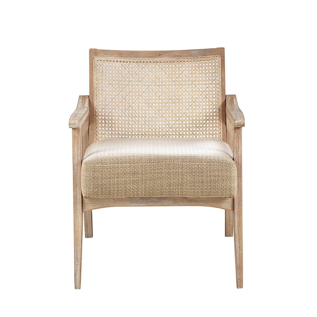 Light Brown Polyester Accent Chair - 27.75" Seat for Living Room