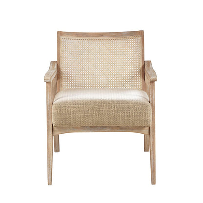 Light Brown Polyester Accent Chair - 27.75" Seat for Living Room