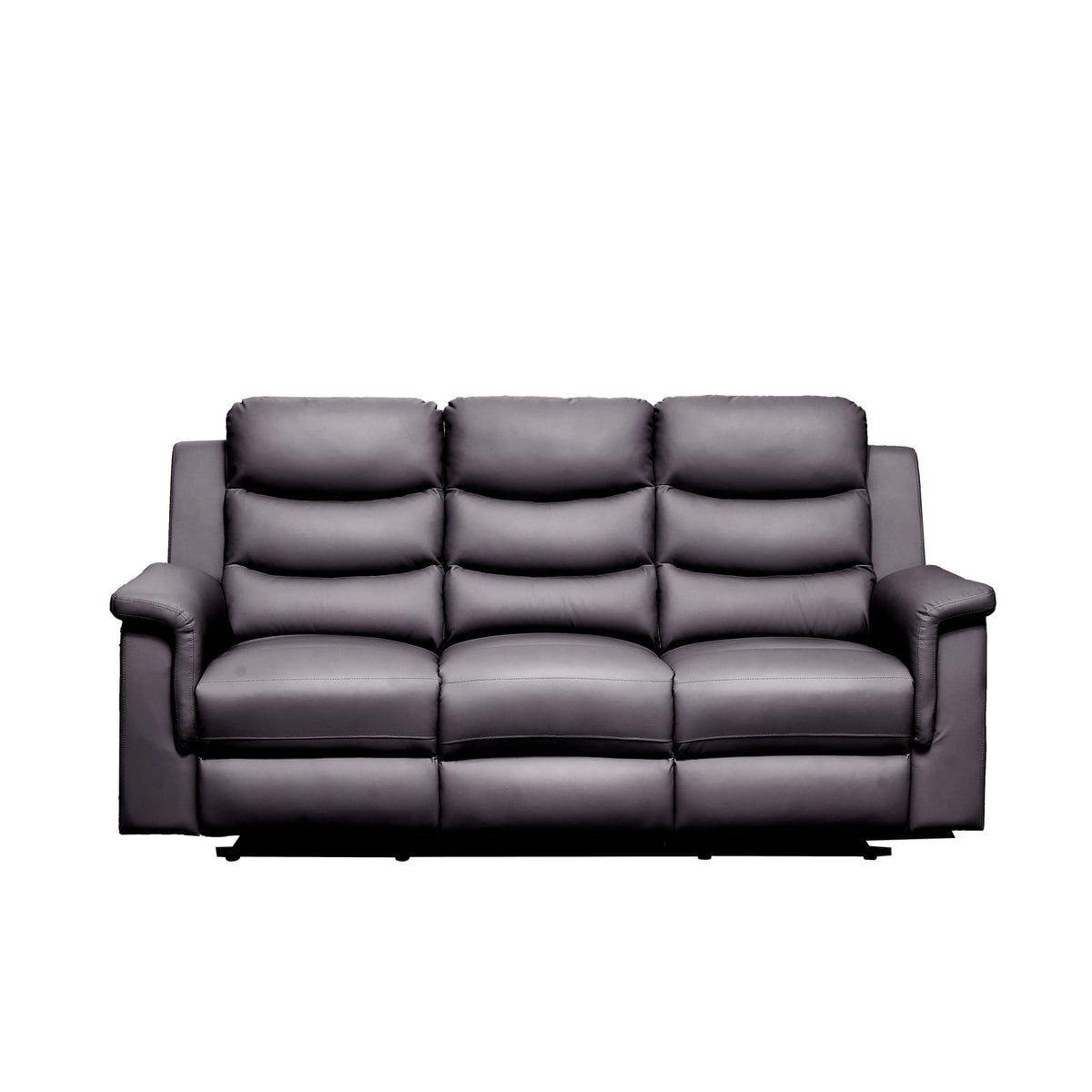 Black PU 5 Seat Recliner Sectional Sofa Cover