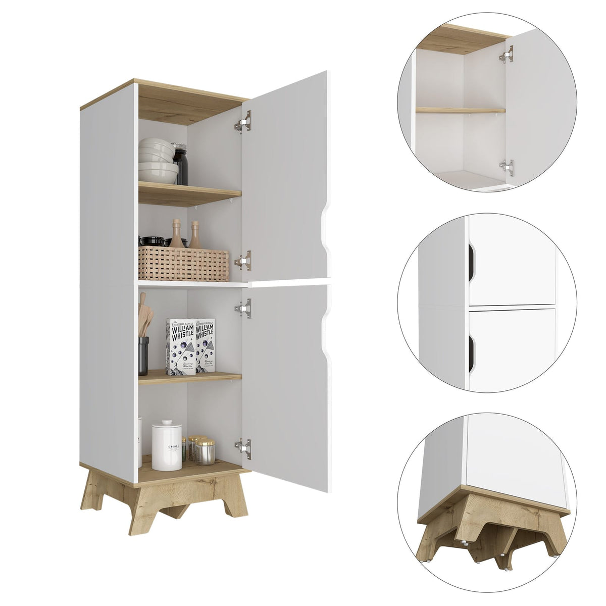 Bristol Nightstand - One Drawer, Top Surface Storage