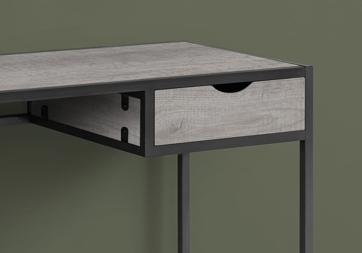 Grey Computer Desk with Storage Drawer - 42" L