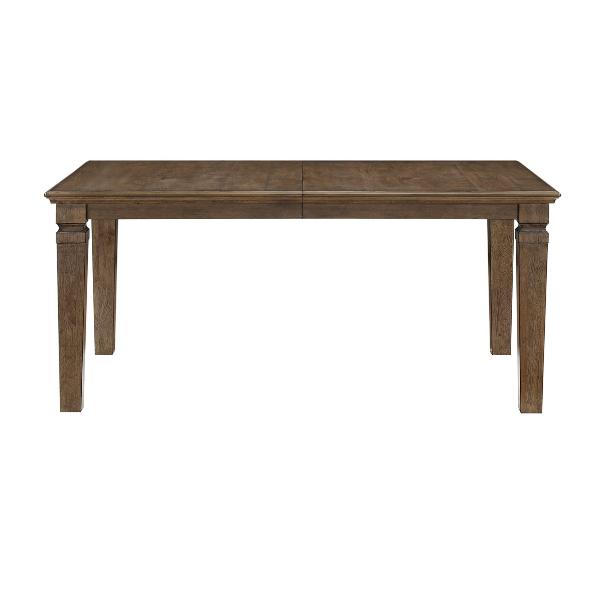 7 Piece Light Brown Extendable Dining Table Set