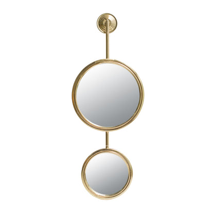 Gold Iron Bathroom Mirror - 11x28.5 Inch Wall Decor