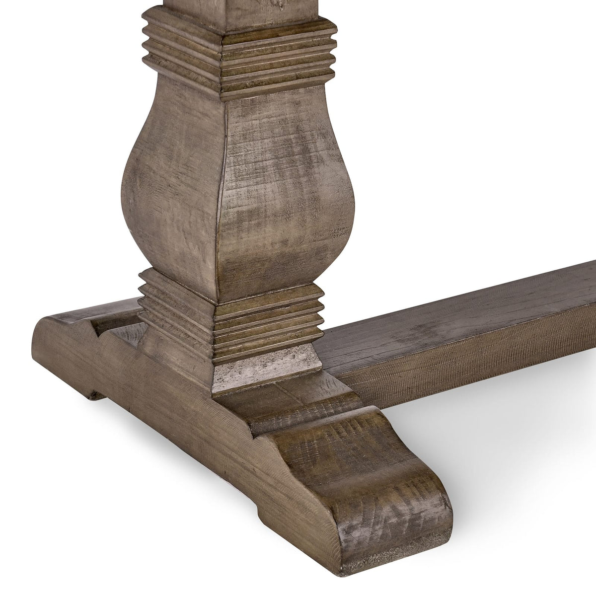Distressed Brown Pine Dining Bench - Seats 4