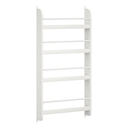 White MDF Kids Bookshelf Display for Nursery or Playroom Storage for Living Room