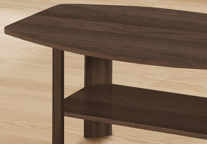 3 Piece Walnut Coffee Table Set - Storage & Accent Tables