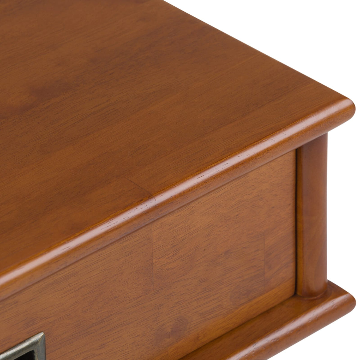 Mid-Century Modern End Table - Light Brown Storage