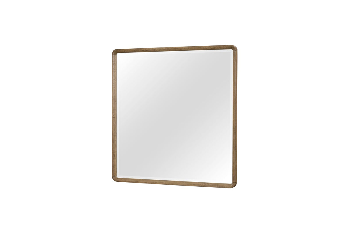 Light Brown Solid Wood Vanity Mirror - 36" x 1.25"