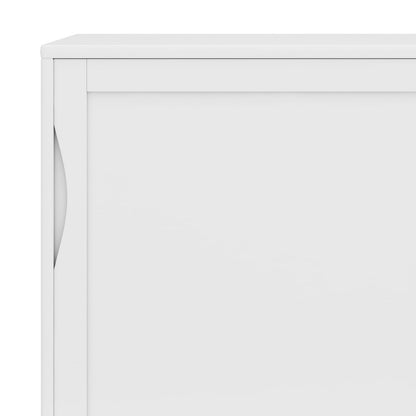 Small White Wood Cabinet - 48" Storage Unit