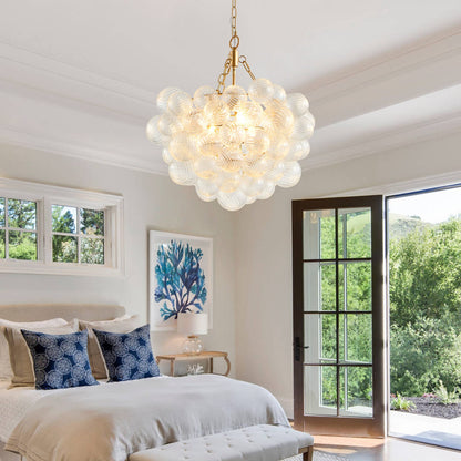 Gold Iron Pendant Light Chandelier - 20 Inch Modern Lighting