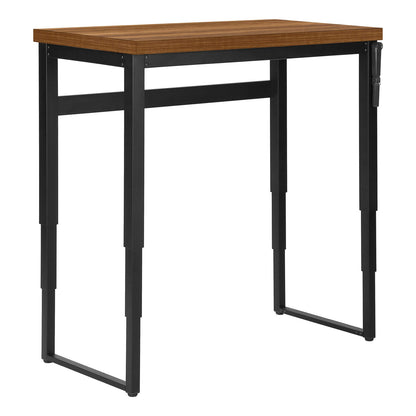 Adjustable Walnut Computer Desk - 29.5" to 48" Height for Home Office
