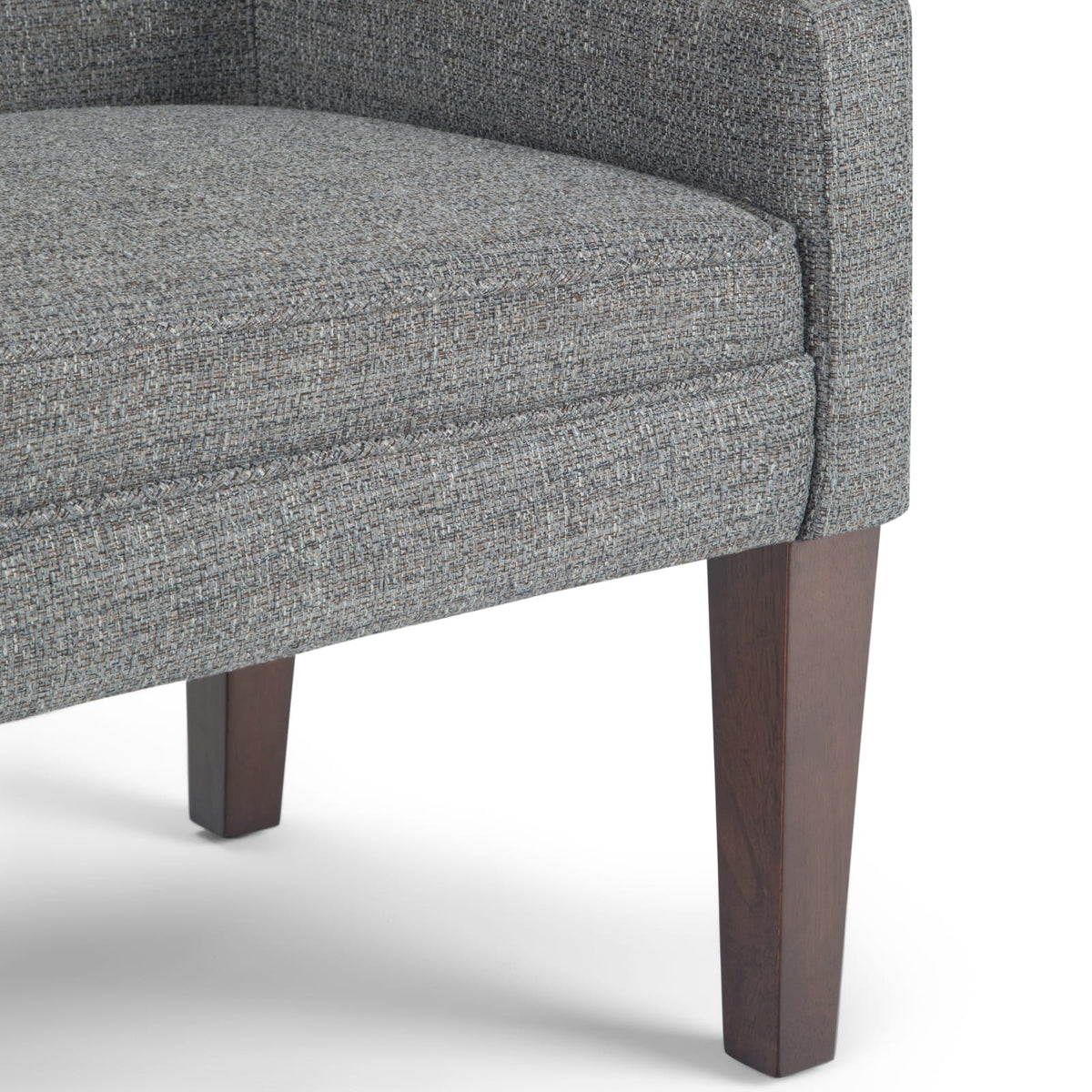 Gray Upholstered Bench - 50 Inch Wide Storage Seat