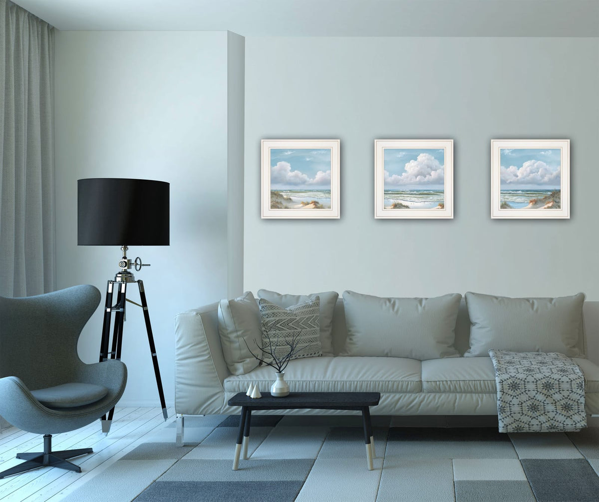 Multicolor Paper Wall Art Trio Framed Decorative Vignette for Bedroom Decor