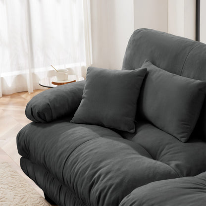 Gray Chenille 1 Seat Sofa - 47.3" Sofa for Living Room