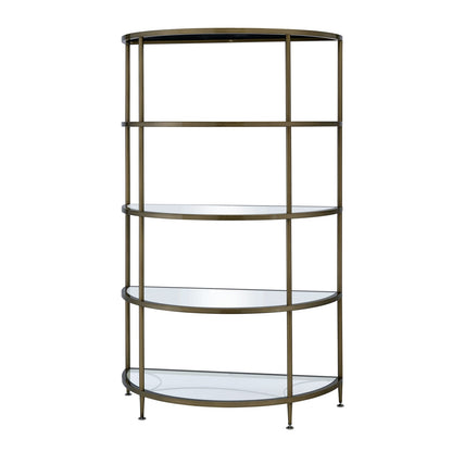ADITYA Mirrored RACK - 5 Tier Shelves Display Unit