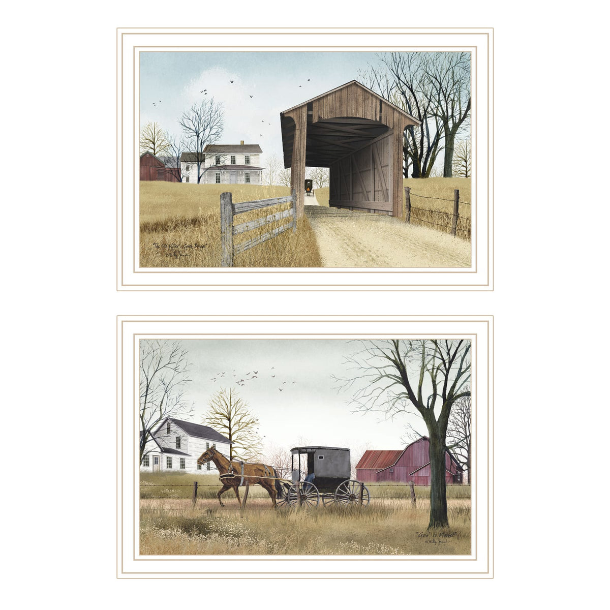 Trendy Wall Art Prints - Multicolor Wood Framed Decor