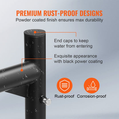 800 lb Truck Bed Rack - Steel Ladder Rack 46-71 Inch