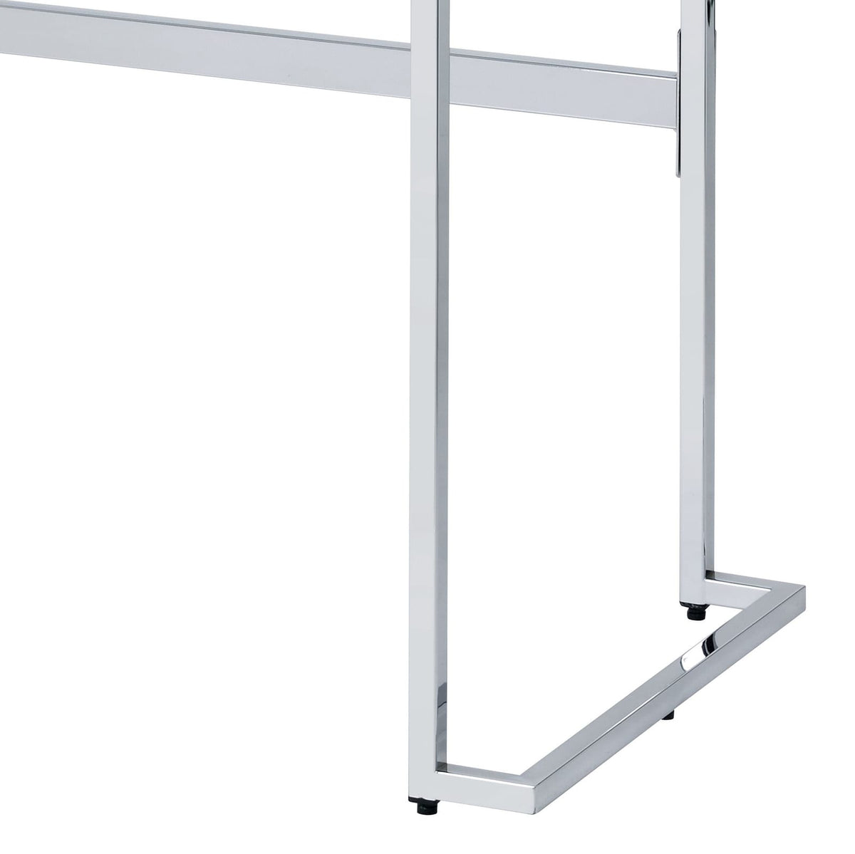 White Faux Marble Writing Desk - 19x42 Inches