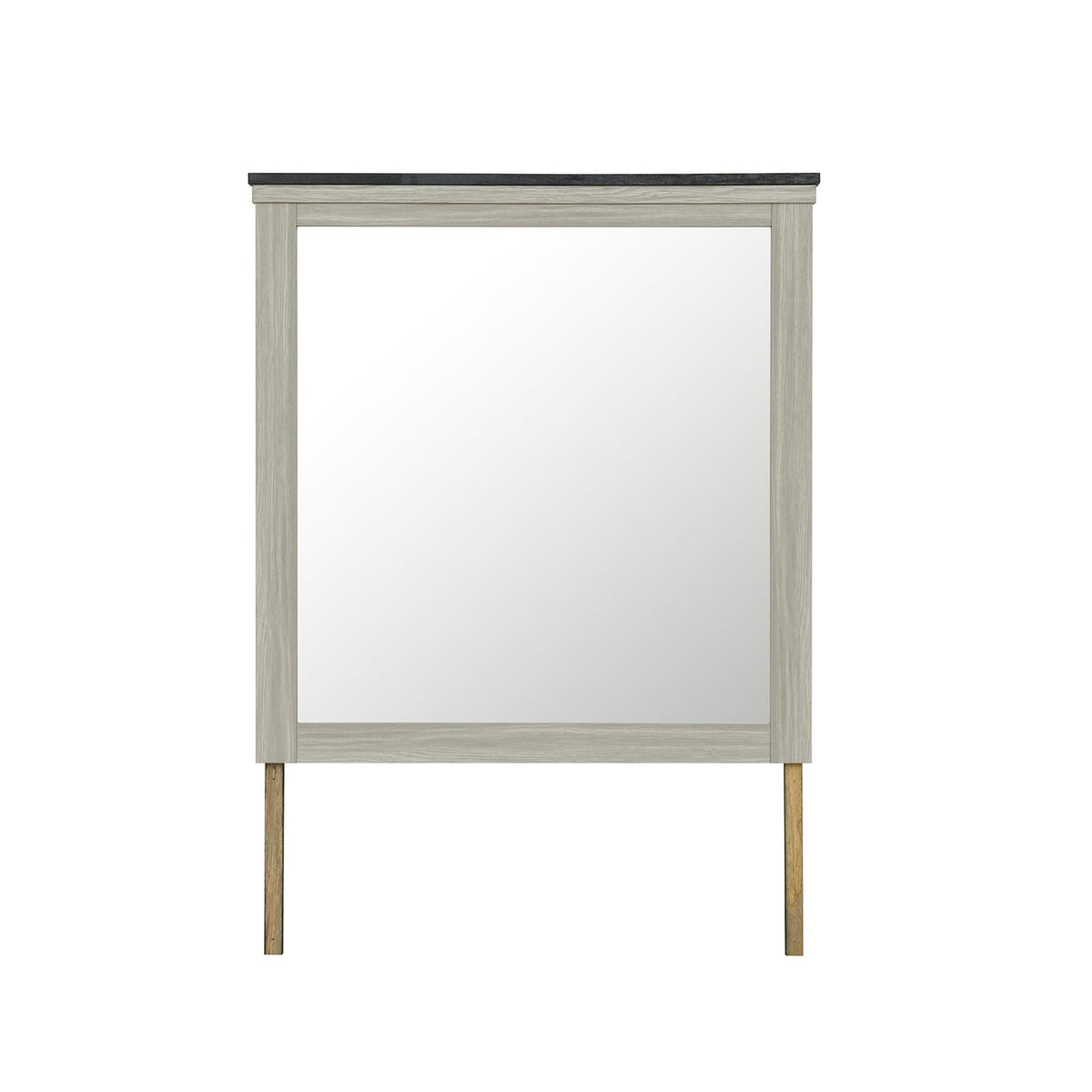 Farmhouse Beige Brown MDF Mirror for Dresser Renovation