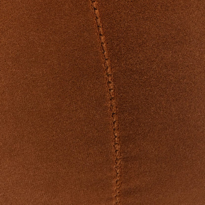 Burnt Orange Velvet Sphere Throw Pillow - 12 Inch