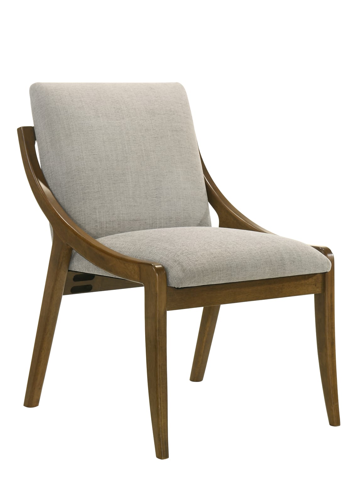 Gray Oak Side Chairs - Set of 2 for Kitchen Dining Rooms