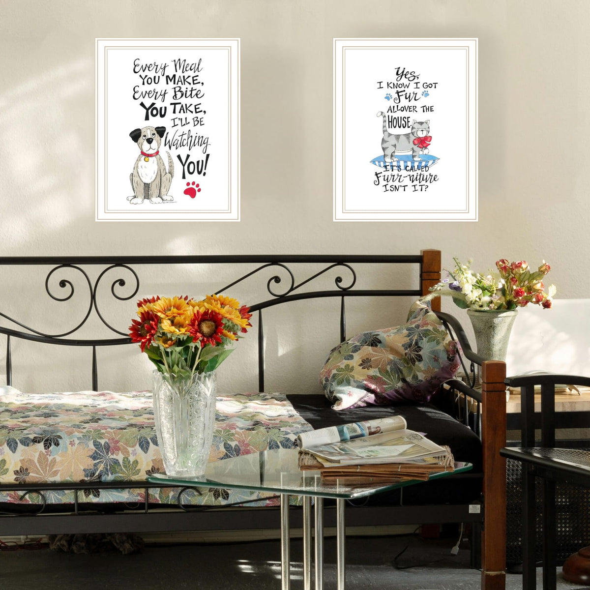 Wood & Paper Framed Wall Art - Multicolor Dcor