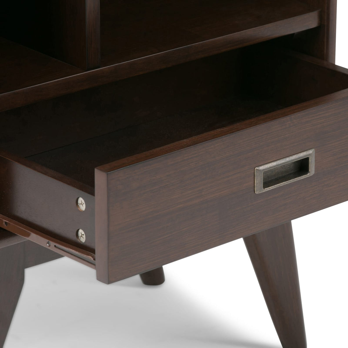 Mid Century Wood File Cabinet Storage Tower for Compact Office Spaces for Home Office