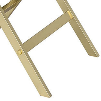 Black and Gold Accent Table - 1 Drawer Rectangular