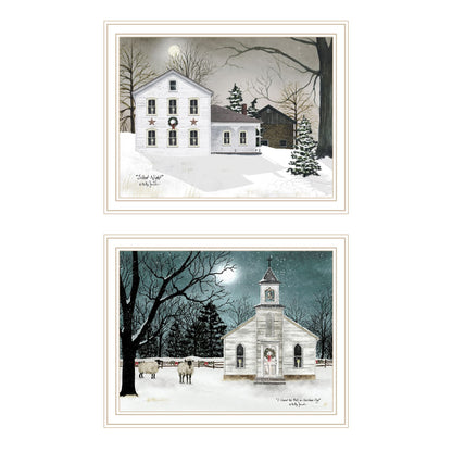 Multi-Colored Wood & Paper Wall Art - 2 Piece Vignette