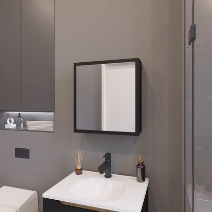 Morenci Medicine Cabinet - Black Wall Mounted Storage