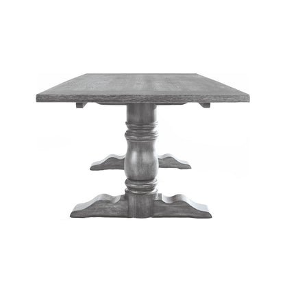 Antique Gray Dining Table for Kitchen and Dining Room Seating 6