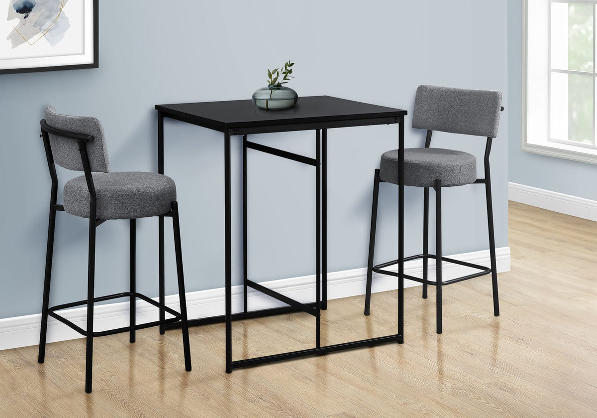 32" Counter Height Dining Table - Black MDF for Dining Room