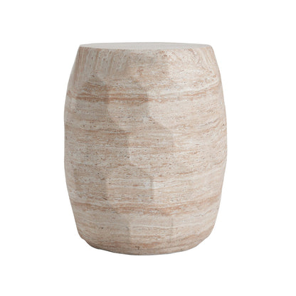 Lightweight Concrete Side Table - Beige Outdoor/Indoor Table
