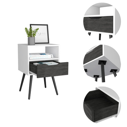 Multicolor Particle Board Nightstand - Bedroom Storage
