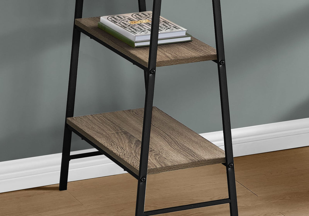 Taupe Metal Computer Desk with 4 Shelves - 48" L for Home Office