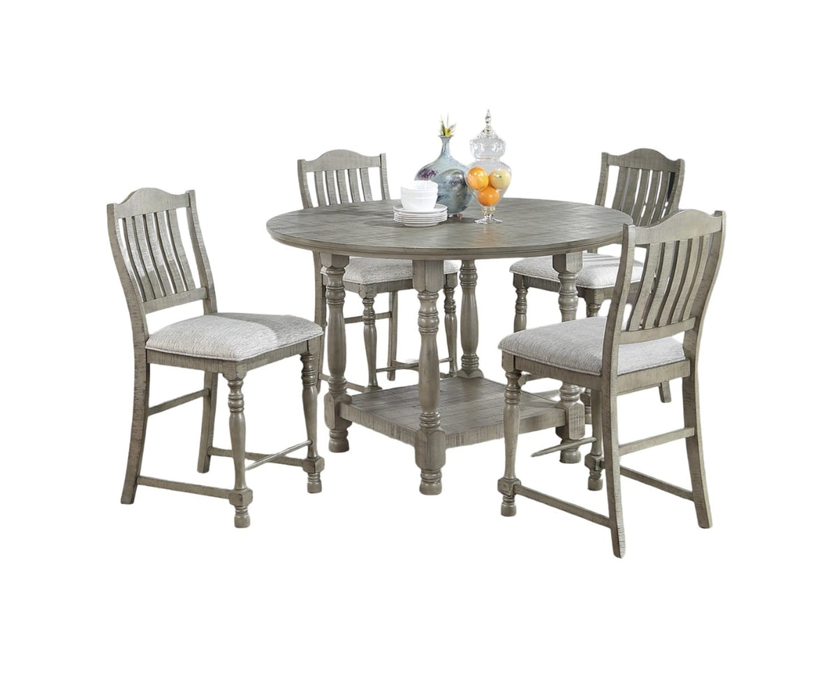 Light Grey Dining Table Set - Seats 4 for Dining Room
