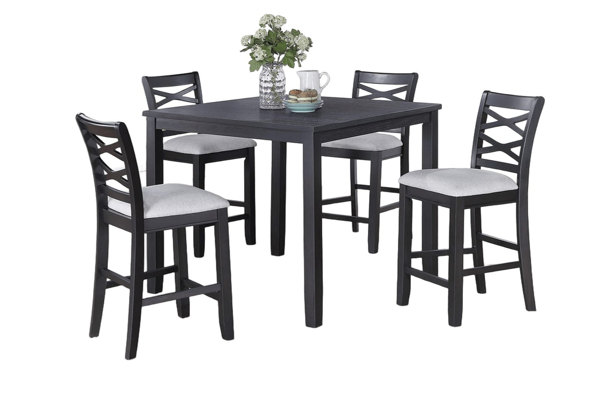 Charcoal Dining Table Set - Seats 4