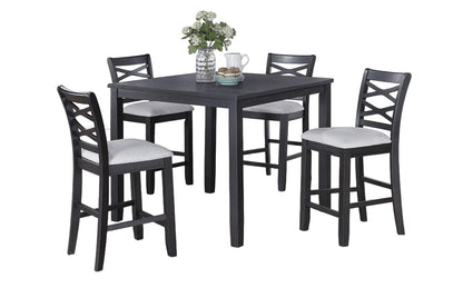Charcoal Dining Table Set - Seats 4