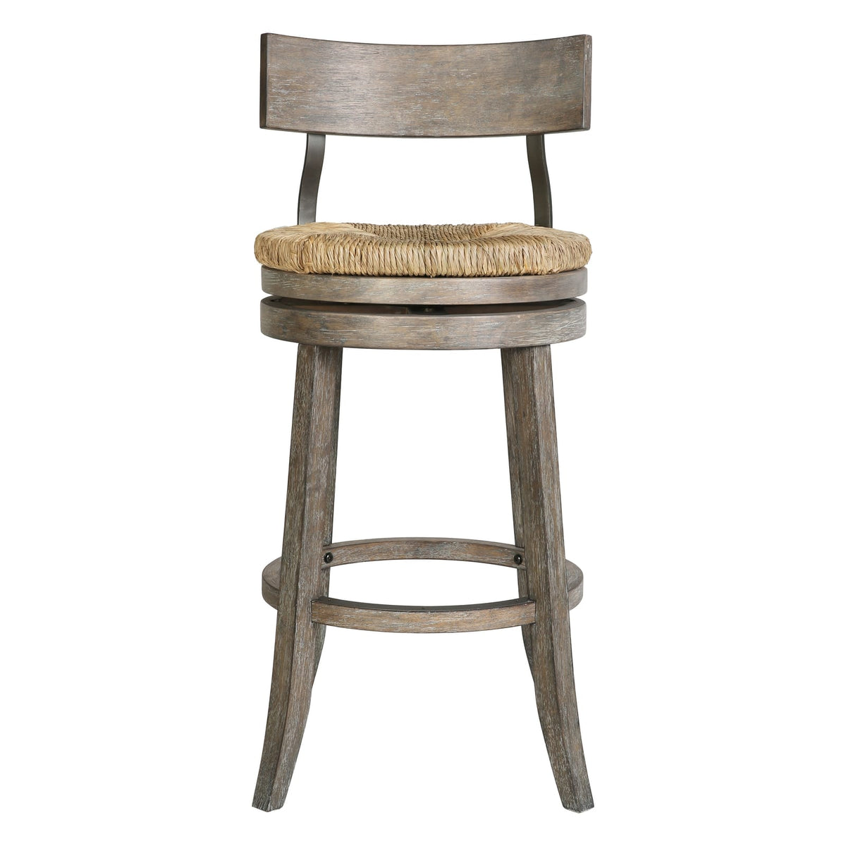 31" Wood Bar Stool - Gray Reclaimed Frame